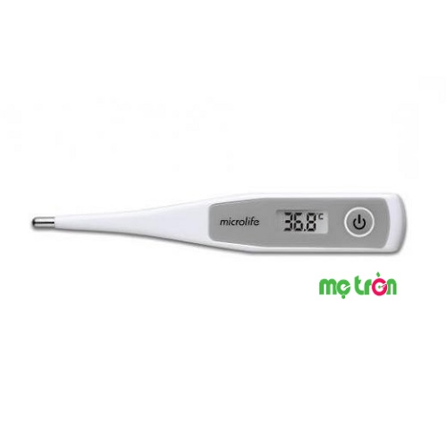 Hình ảnh sản phẩm nhiệt kế điện tử đầu bút mạ bạc không thấm nước Microlife 30s MT500