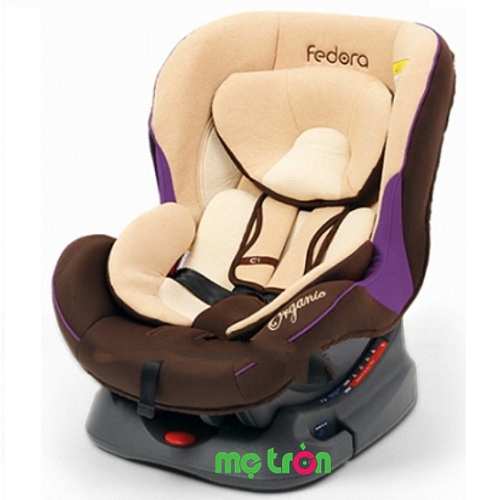 Ghế ngồi ô tô Fedora C1 chất liệu 100% Organic màu tím kem