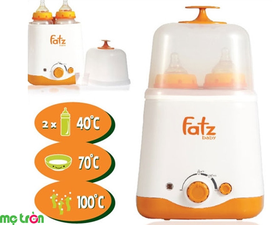 Máy hâm sữa Fatzbaby siêu tốc đa năng FB3011SL 2 bình giúp mẹ chăm sóc bé được tốt nhất