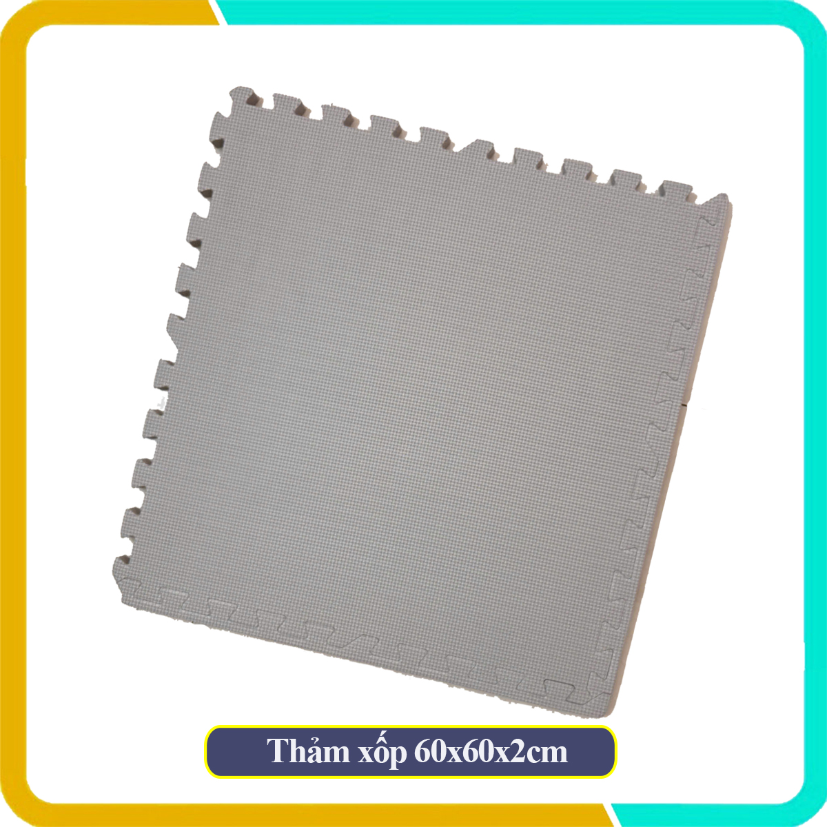 Thảm xốp lót sàn 60x60x2cm màu pastel, Bảo vệ khu vực chơi của bé