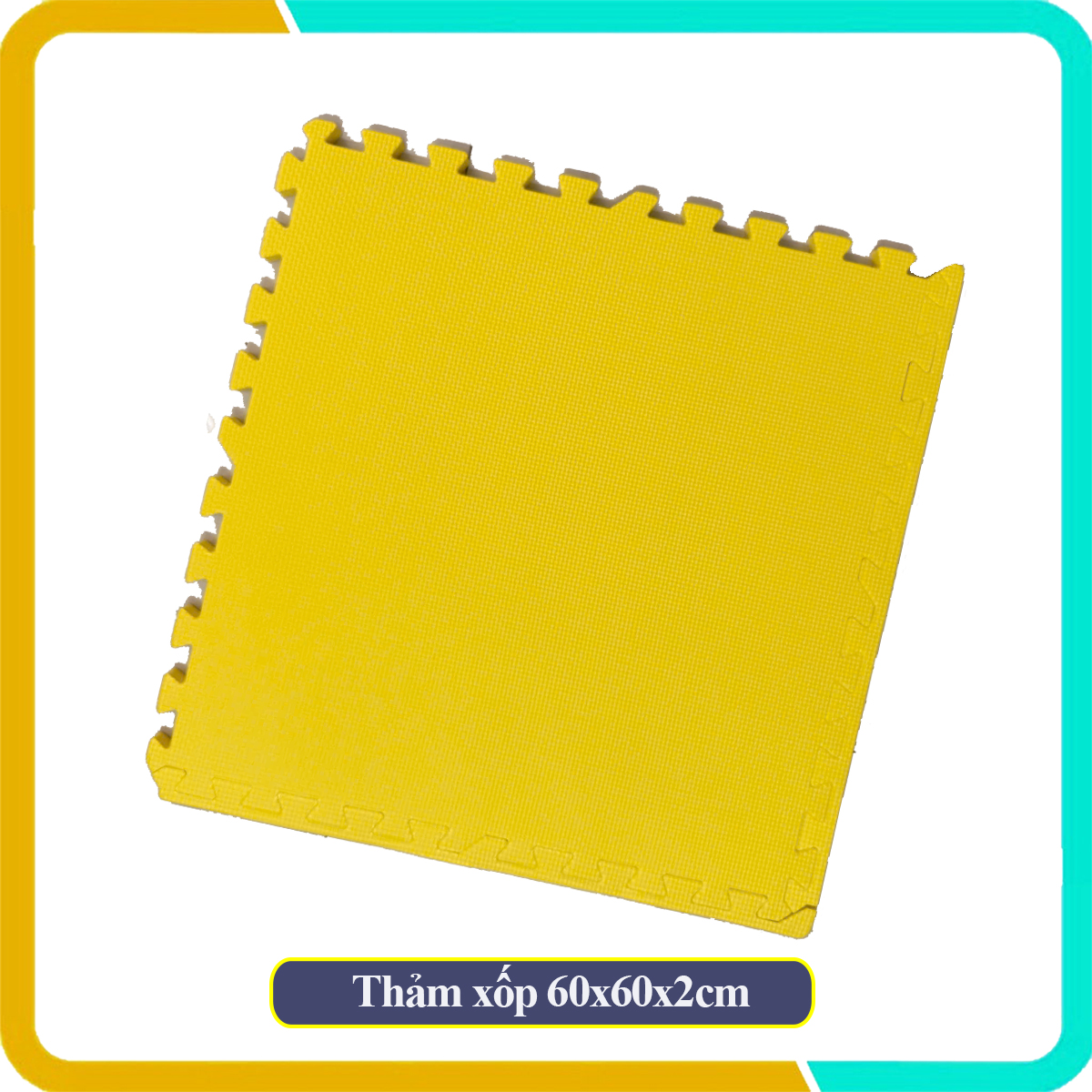 Thảm xốp lót sàn 60x60x2cm màu pastel, Bảo vệ khu vực chơi của bé