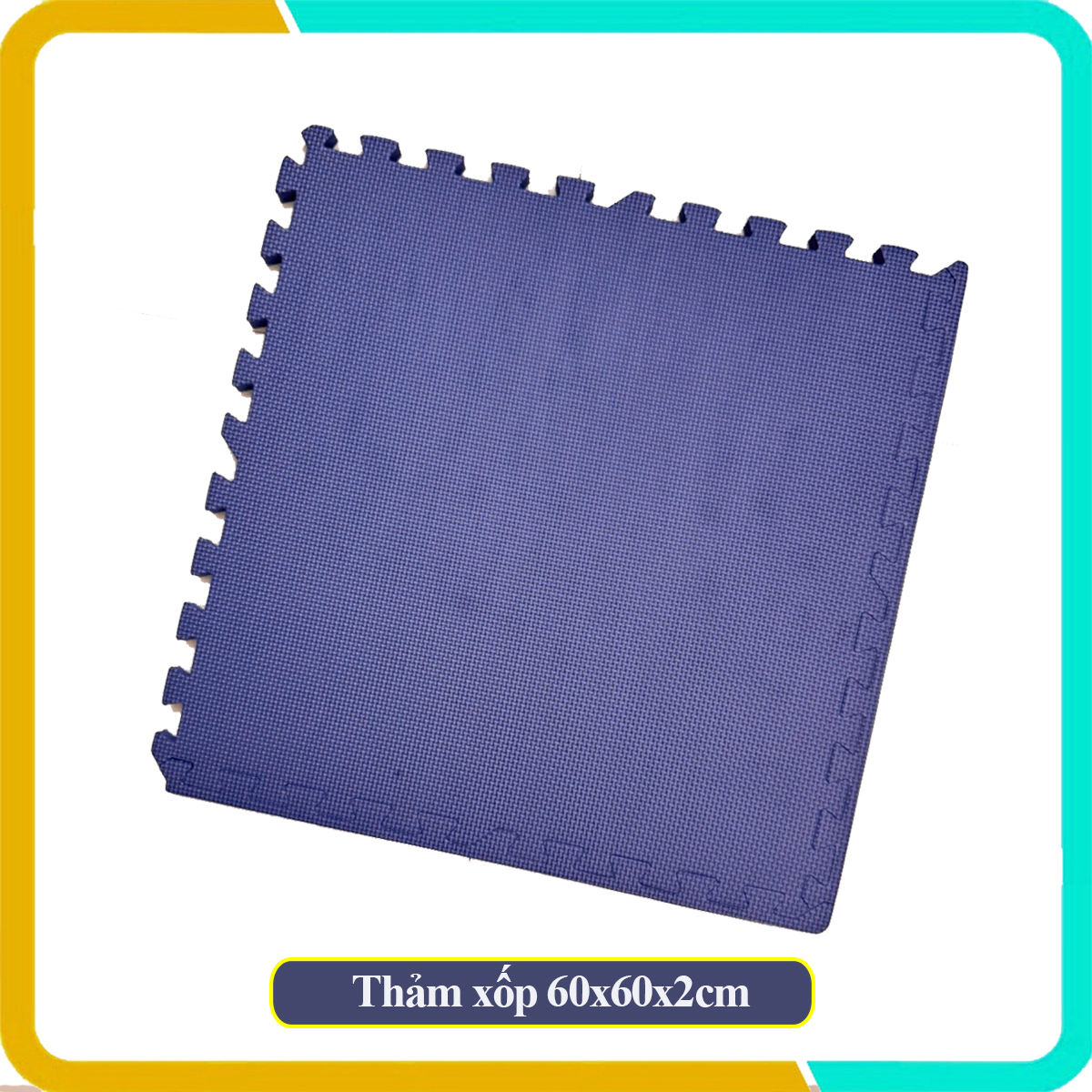 Thảm xốp lót sàn 60x60x2cm màu pastel, Bảo vệ khu vực chơi của bé