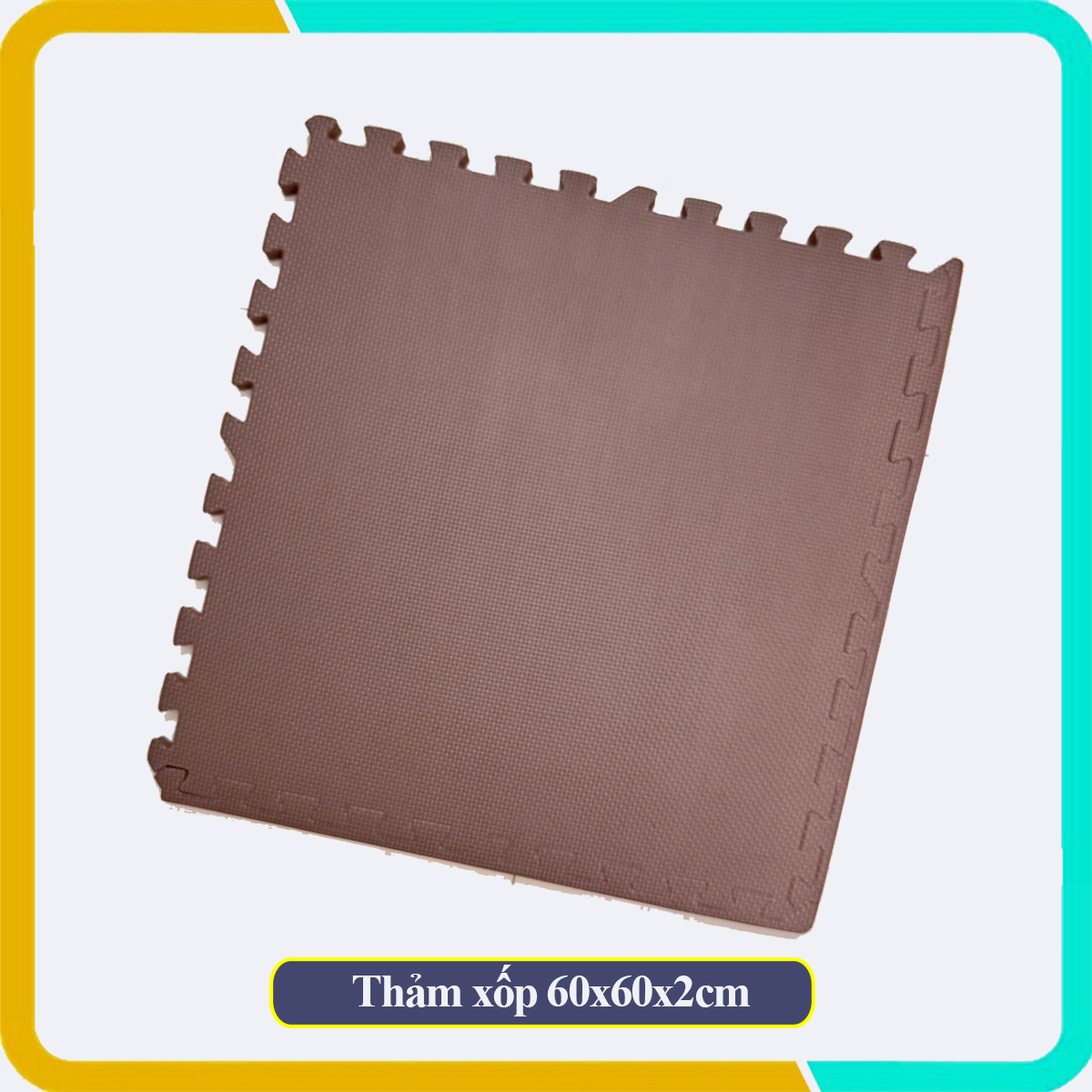 Thảm xốp lót sàn 60x60x2cm màu pastel, Bảo vệ khu vực chơi của bé