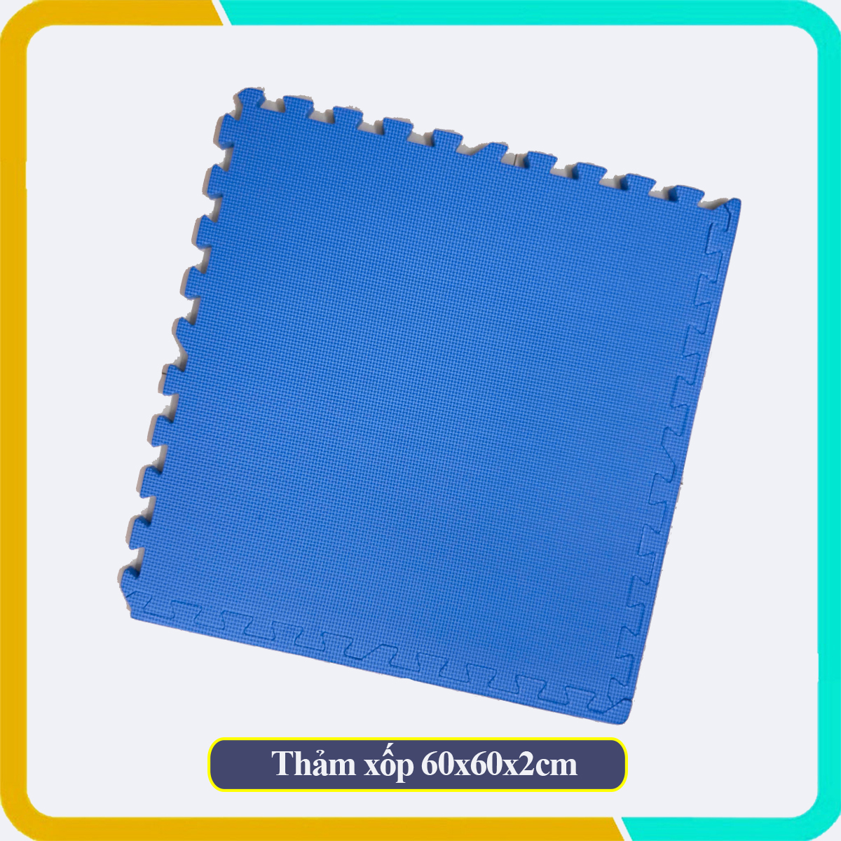 Thảm xốp lót sàn 60x60x2cm màu pastel, Bảo vệ khu vực chơi của bé