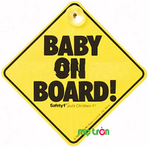 Biển báo bé trên xe Safety 10026 bảo vệ an toàn cho bé được làm bằng decal chắc chắn và nổi bật sẽ dễ nhận thấy dù xe đi từ xa