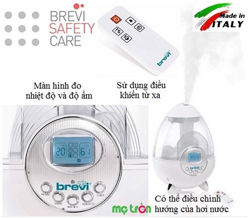 Máy tạo độ ẩm an toàn cao cấp Brevi Italia mã BRE 304 là sản phẩm tiện ích giúp bé phát triển tốt nhất
