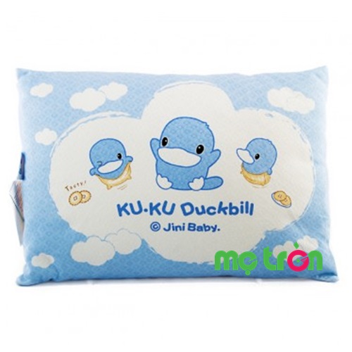 Gối cho bé Kuku Ku2022 thiết kế cao cấp 28x38cm màu xanh