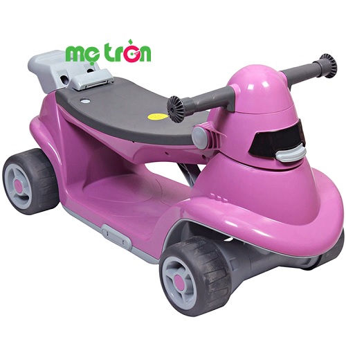 Xe chòi chân thiết kế thông minh AIO Smart-Trike màu hồng được làm từ chất liệu nhựa bền