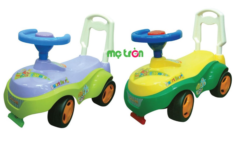 Xe có 2 màu xanh và vàng tạo cảm giác thích thú và cho các bé nhiều lựa chọn phù hợp với sở thích của các bé