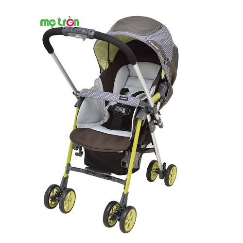 Xe đẩy em bé Combi Ampio AP- 300 chấm bi xanh dành cho bé từ sơ sinh đến 36 tháng tuổi