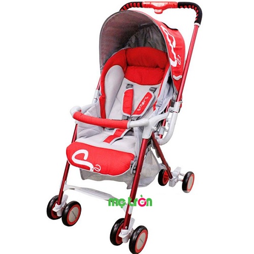 Xe đẩy Lucky Baby Smart S2 888018-RD thiết kế tinh tế màu đỏ là trợ thủ đắc lực cho mẹ