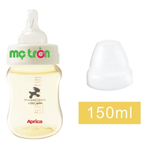 Bình sữa Aprica cổ rộng 150ml không chất độc hại dành cho trẻ từ sơ sinh