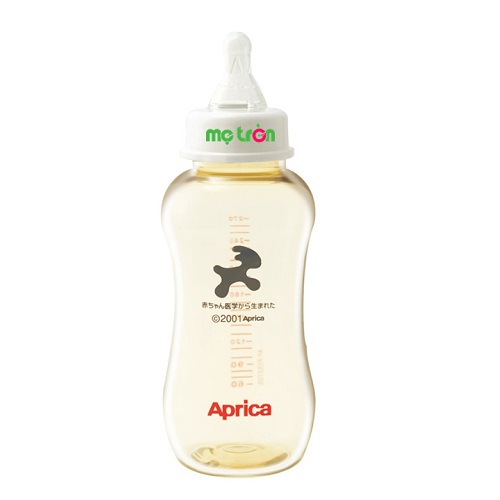 Hình ảnh bình sữa Aprica cổ rộng 270ml không chất độc hại