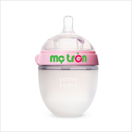 Bình sữa Comotomo 150ml làm từ silicone cao cấp (màu hồng - CT00012)