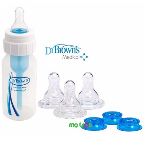 Bình sữa cổ thường Dr Brown 120ml Y Tế cho trẻ sứt môi, hở hàm ếch