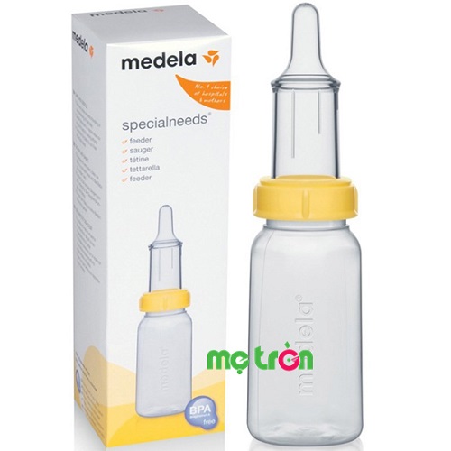 Bình sữa Medela với thiết kế đặc biệt dành cho trẻ bú yếu, hở hàm ếch 