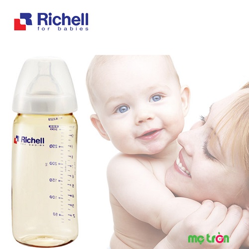 Bình sữa nhựa PPSU 320ml Richell - đồng hành cùng mẹ chăm sóc bé yêu