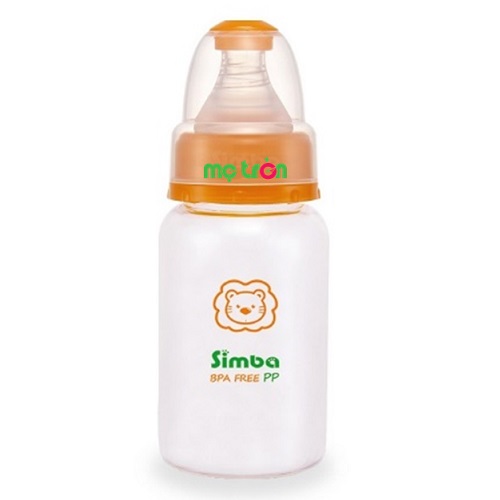 Bình sữa Simba nhựa PP 150ml S6242 màu cam an toàn cho sức khỏe của bé