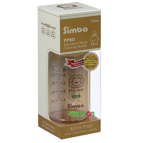 Bình sữa nhựa PPSU Simba 150ml S6142 - món quà tuyệt vời mẹ dành cho bé yêu
