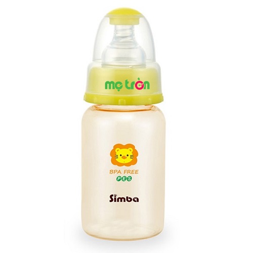 Bình sữa Simba PES 120ml S6842 màu vàng bắt mắt