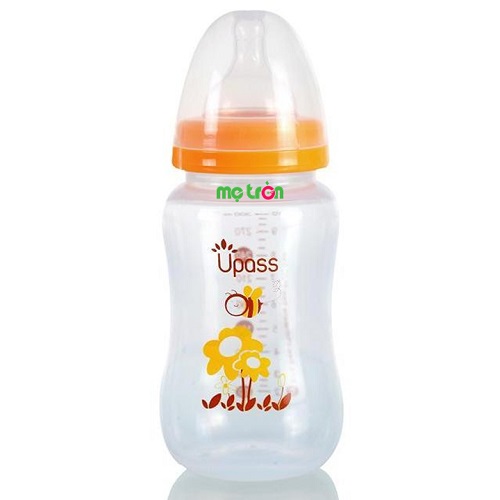 Bình sữa Upass 300ml nhựa PP UP08901 đảm bảo tuyệt đối an toàn cho bé
