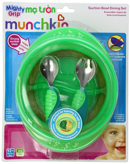 Bộ đồ ăn chống đổ Munchkin 27105 tiện ích và an toàn