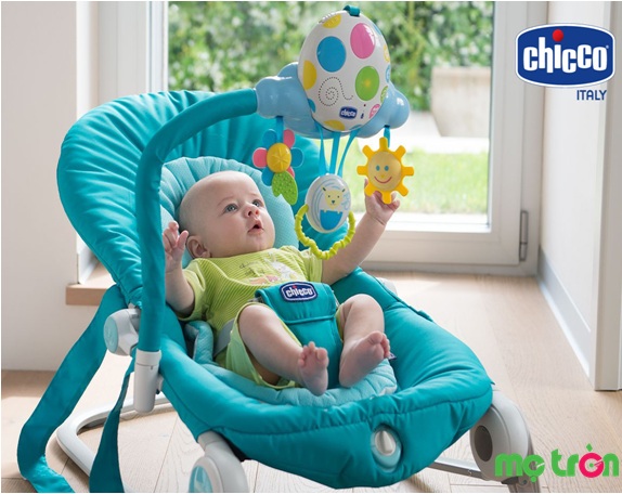Ghế rung Balloon Chicco là nơi hoàn hảo để bé nằm ngủ hay chơi đùa