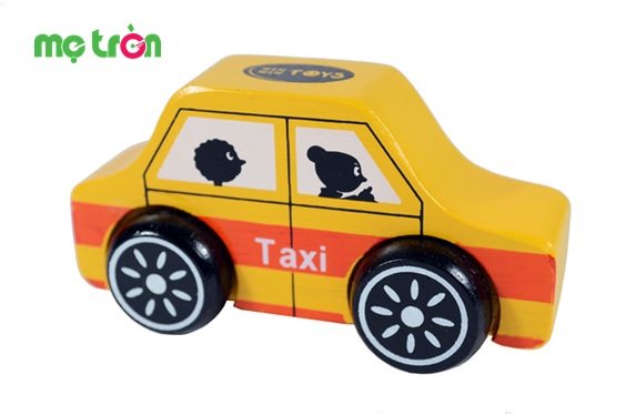 Sản phẩm được thiết kế theo mô phỏng hình dạng của một chiếc xe taxi cho bé làm quen với thế giới xung quanh