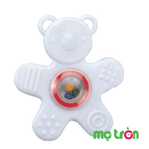 Thiết kế hình dạng chú gấu dễ thương với màu trắng đáng yêu, tạo cảm giác hứng thú cho bé khi chơi