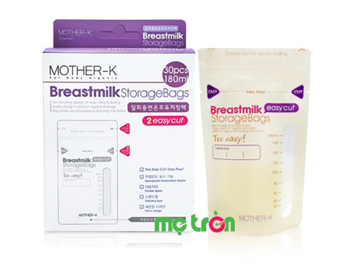 Hình ảnh sản phẩm Túi trữ sữa cảm ứng nhiệt miệng cắt Mother-K (30c)