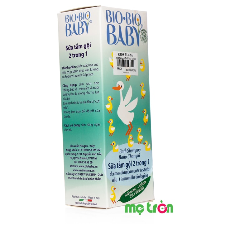 Hộp sản phẩm sữa tắm gội cho bé Bio Bio Baby