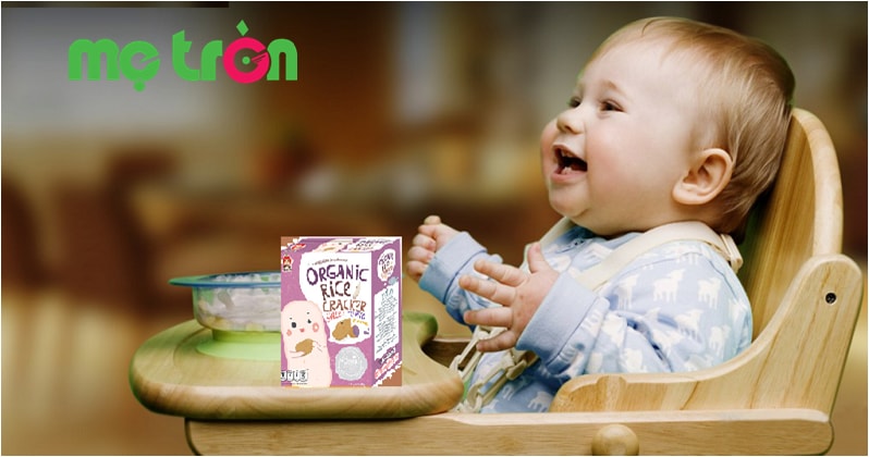 Bánh ăn dặm organic Apple Monkey vị khoai lang giúp bổ sung Omega 3 & DHA cần thiết cho sự phát triển của bé