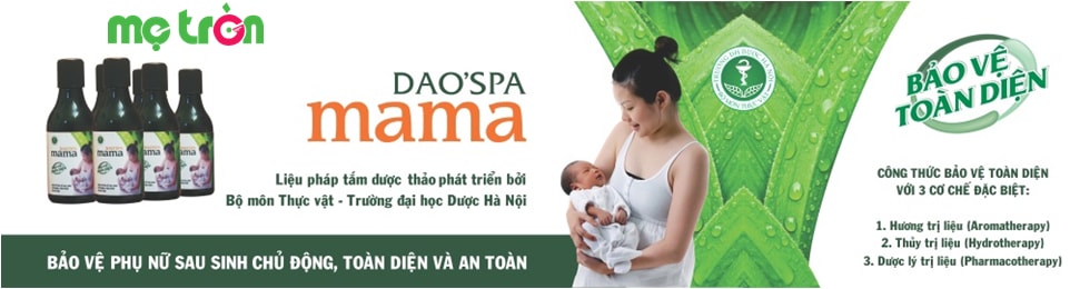 Nước tắm DaoSpa Mama (3 chai) là lựa chọn hoàn hảo dành cho phụ nữ sau sinh