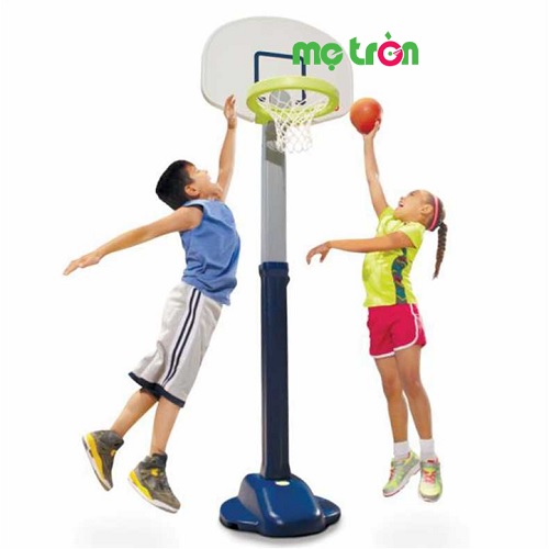 Bộ bóng rổ cao 180cm 2 màu xanh lá/xanh navy Little Tikes LT-638206