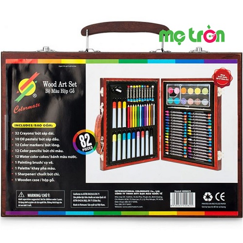 Bút màu hộp gỗ M82 Colormate màu sắc thật và sắc nét
