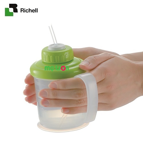 Cốc ống hút mềm TI Richell RC18451- chất liệu nhựa PP an toàn