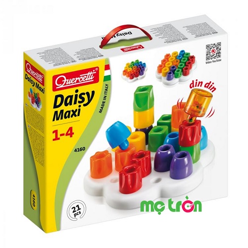 Đồ chơi Quercetti Daisy Maxi (12m+) cho bé 4160 với các hình khối khác nhau