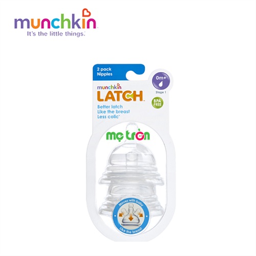 Núm ti Munchkin Latch số 1 (0+m) chất liệu an toàn