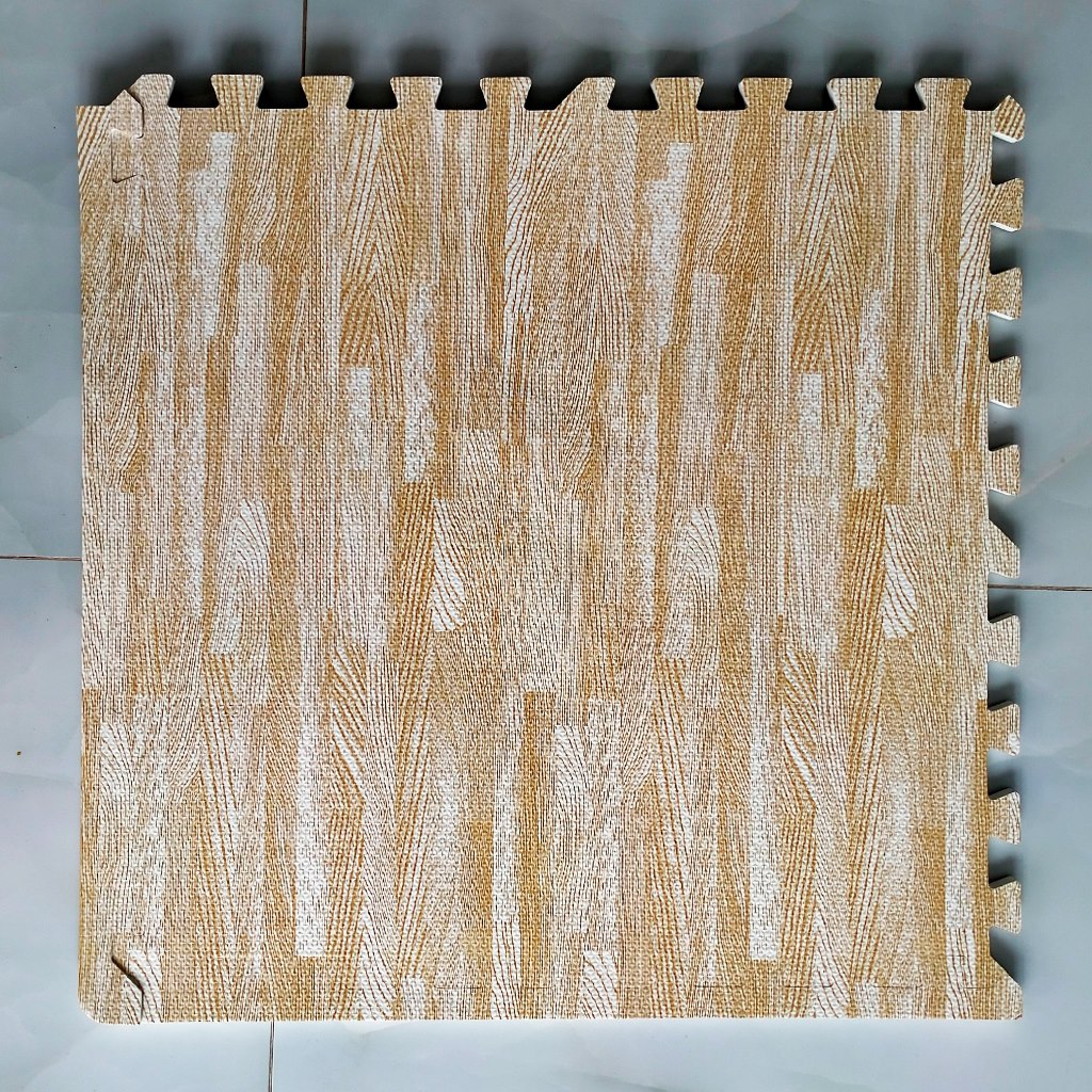 Thảm xốp vân gỗ 60x60x1cm (bộ 8 tấm)- Màu sắc tự nhiên - Hàng Việt Nam- Giá rẻ nhất thị trường