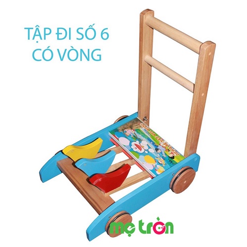 Xe tập đi bằng gỗ có vòng Số 6 Song Son đáng yêu cho bé