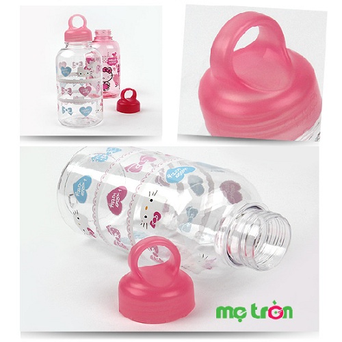 Bình nước nhựa họa tiết Hello Kitty dễ thương cho bé yêu (LKT623)
