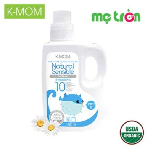 Nước xả vải hữu cơ K-Mom Hàn Quốc can xanh 1700ml