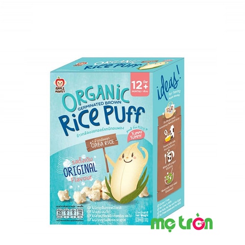 Bánh mầm gạo organic Apple Monkey là sản phẩm được nhập khẩu từ Thái Lan được sản xuất từ những hạt gạo lức nảy mầm chứa nhiều chất Gaba cung cấp cho cơ thể giúp bé ăn ngon hơn, giúp bé hấp thu chất dinh dưỡng tốt hơn và ngủ ngoan hơn, thích hợp cho những bé béo phì.