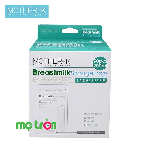 <p>Túi trữ sữa có cảm biến nhiệt Mother-K (60 túi) có xuất xứ từ Hàn Quốc là sản phẩm cần thiết hỗ trợ cho mẹ trong quá trình nuôi dưỡng bé yêu. Được làm từ chất liệu cao cấp, dày dặn không chứa BPA, được Korea FDA và FDA Hoa Kỳ chứng nhận là an toàn với sức khỏe người sử dụng khi bảo quản sữa, đồng thời giúp giữ được 100% thành phần dinh dưỡng trong sữa mẹ.</p>