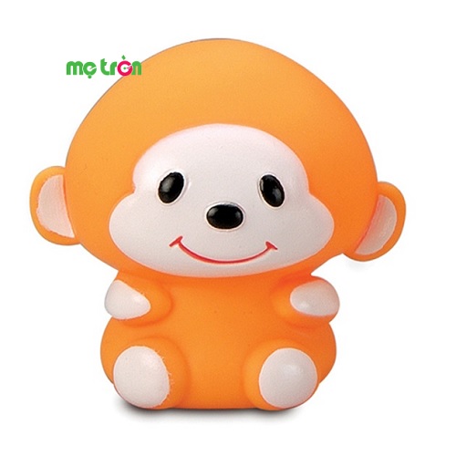 Đồ chơi nhựa bóp kêu hình chú khỉ màu cam Toy-11P2