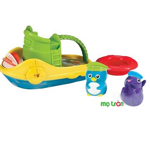 - Tàu kéo cho bé chơi khi tắm Munchkin MK15601 lad đồ chơi mang tính giáo dục cao.
- Đồ chơi giúp bé phân biệt màu sắc, tăng khả năng quan sát, vận động.
- Sử dụng chất liệu nhựa an toàn, không BPA.
