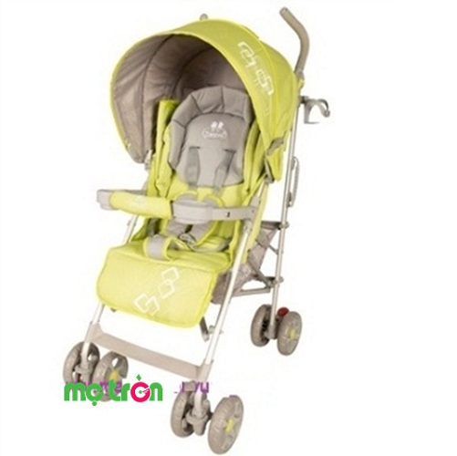 Xe đẩy em bé Zaracos Valikie 2586 xanh thiết kế chỗ ngồi dài và rộng