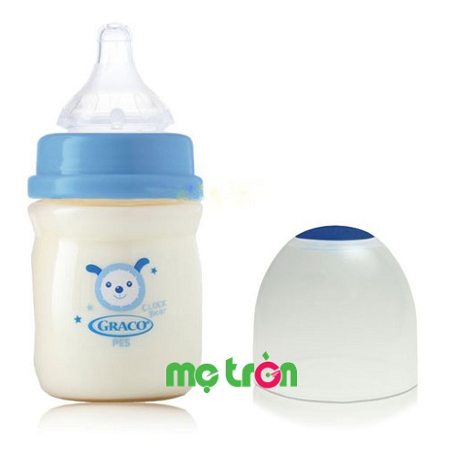 Bình sữa Graco PES 150ml tiện dụng cho bé (cổ rộng – GC38506) được làm từ chất liệu nhựa PES hoàn toàn không gây độc hại và đảm bảo an toàn cho sức khỏe của bé. 