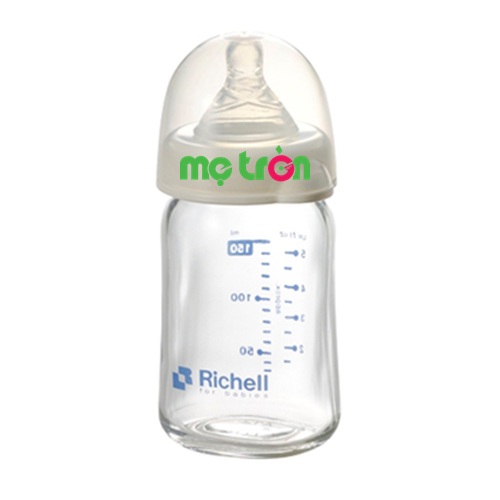 Bình sữa thủy tinh alpha siêu nhẹ cổ rộng 150ml Richell RC98144 siêu bền được làm từ chất liệu thủy tinh cao cấp, hoàn toàn không chứa BPA gây hại cho sức khỏe của bé. Bên cạnh đó, với thiết kế núm ty mềm mại, có độ đàn hồi tốt giúp bé bú bình thoải mái dễ chịu như ty mẹ.