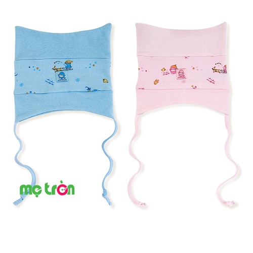 Nón sơ sinh Kuku 2178 2 màu hồng và xanh dương
